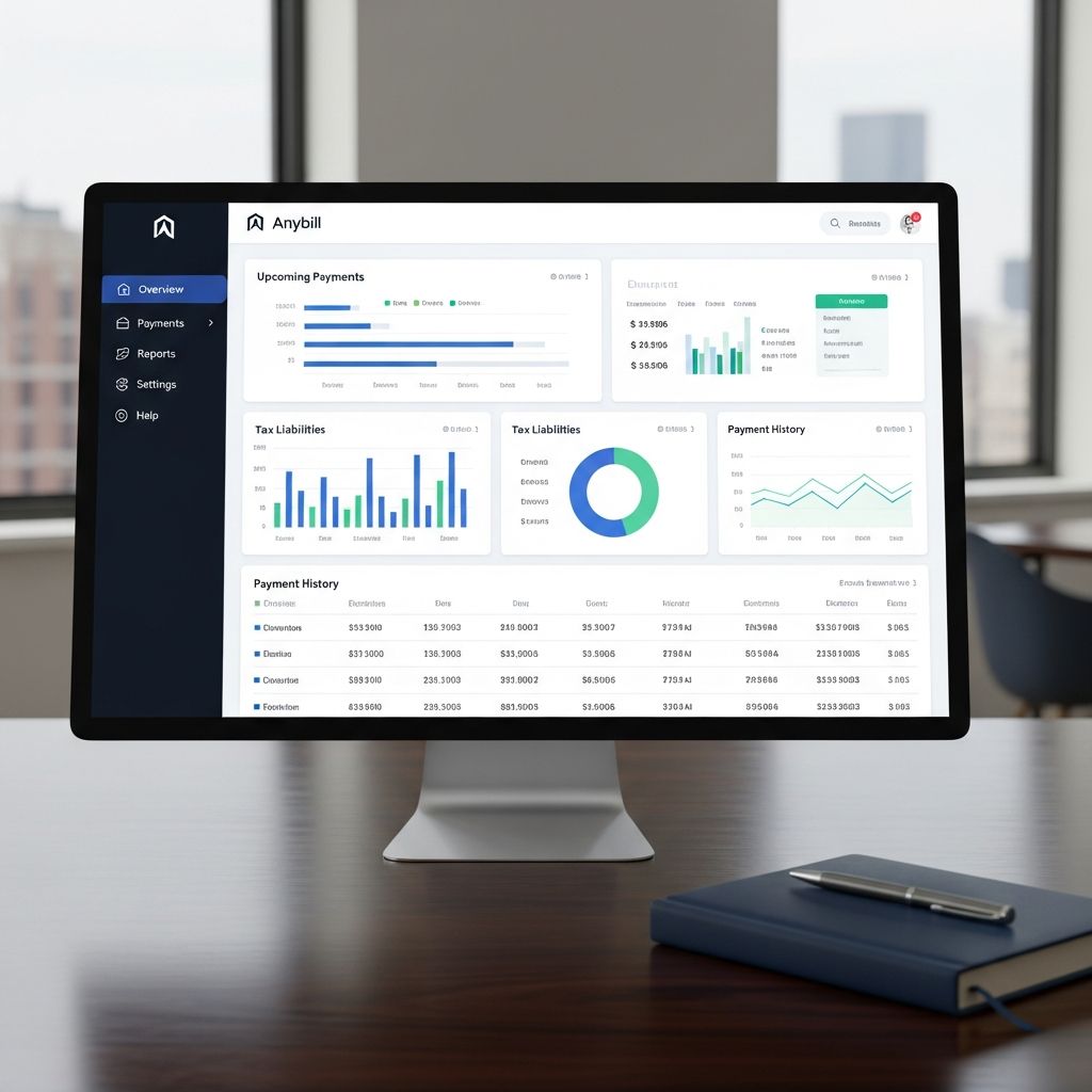 Anybill Tax Payment Software: Features & Pricing Overview Explore Anybill's automated tax payment solutions for modern businesses