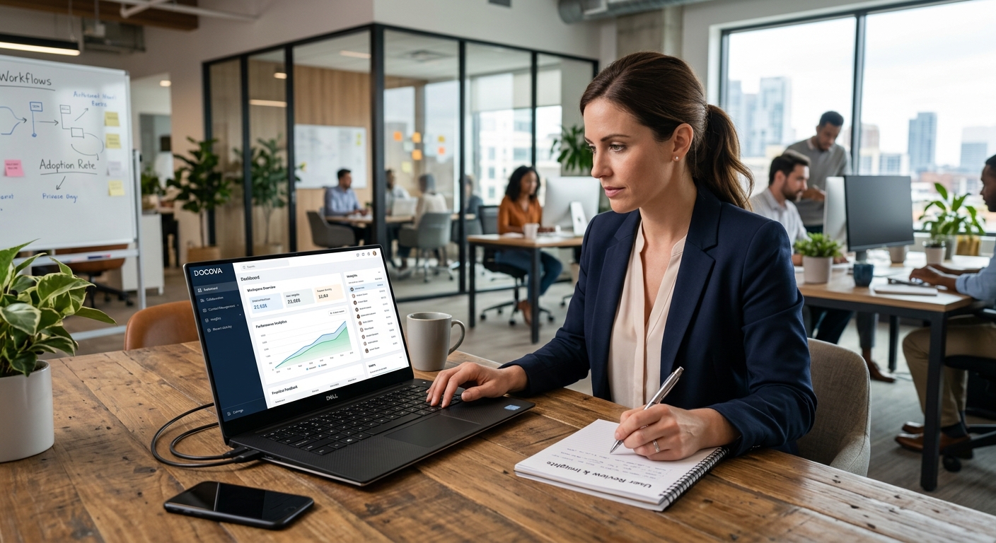 A practical, user-focused review of DOCOVA’s collaboration, document management, and workflow capabilities for modern teams.